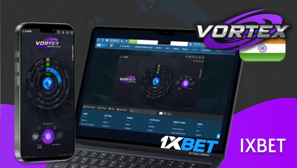 Features of Vortex game at 1xbet casino site in India